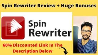 Spin Rewriter Review + Huge Bonuses.