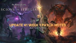 Update 41 Week 1 ESO Patch Notes Breakdown