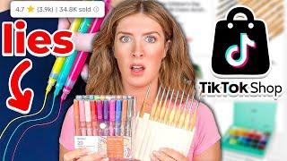 I Tested TIK TOK SHOP's Overly HYPED Art Supplies..*they lied..*