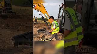 Beginner vs. Pro: The Ultimate Excavator Challenge! #shorts