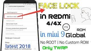 How to enable Face Lock in Redmi 4/4x | no custom ROM | no Root | ONLY TWRP | OFFICIAL GLOBAL ROM