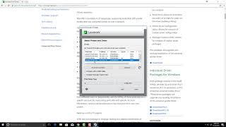 Downloading and Installing Lexmark Driver