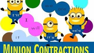 Minion Contactions File Folder Game