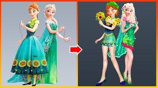 Elsa, Anna Frozen Glow Up - Disney Princesses Transformation| Cartoon World