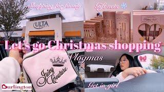 Let’s go Christmas shopping for my family | VLOGMAS ️ (ulta, Burlington, Ross, & Tj maxx)