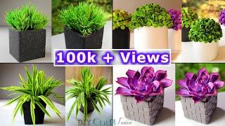 4 DIY Artificial Plants for Home Decoration | DIY Fake Indoor Plants & Planter From Fomic Sheet