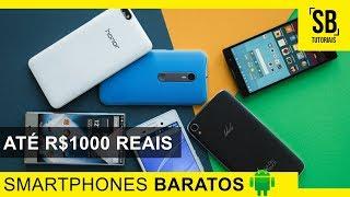 Os 3 MELHORES e POTENTES Smartphones CUSTO BENEFÍCIO | BONS e BARATOS (Até R$ 1000 Reais) - 2018