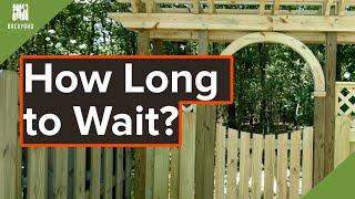 How Long to Wait Before Staining a Pressure Treated Wood Fence | Backyardscape