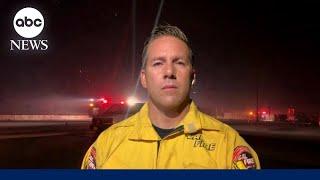 California Fire battalion chief talks fast-moving wildfires across LA