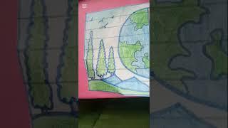 easy drawing #short #earthdrawing #viralshort