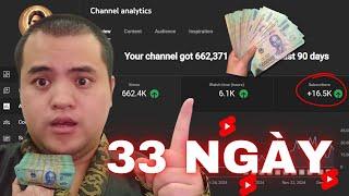 Mình Đã Thử làm Youtube Shorts Trong 33 Ngày, KIẾM TIỀN ONLINE từ YOUTUBE SHORTS