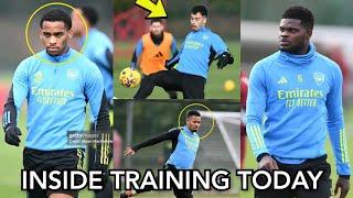 ️ INSIDE TRAINING TODAY | Jurien Timber, Partey, Martinelli, Magalhães & Join Arsenal Training