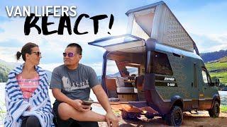 Hymer VisionVenture Futuristic Concept Camper Van Tour // Van Lifers React!