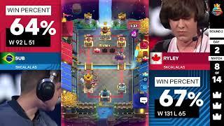 SUB vs Ryley in Clash royale world final 2024