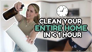 ️ HOW I CLEAN MY ENTIRE HOUSE IN UNDER 1 HOUR!  Cleaning & Decluttering Motivation 2024