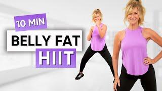 10 Minute HIIT To Burn BELLY FAT | All Standing Boxing Low Impact!