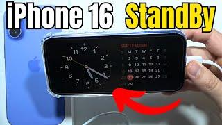 iPhone 16: How to Use StandBy Mode