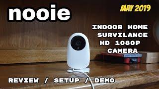 NESTCAM ALTERNATIVE $29.99 NOOIE 1080P WiFi Camera Review / Setup / & Demo
