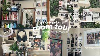 aesthetic room tour   // kpop room, semi maximalist, plants ˖°