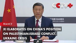Xi Elaborates on China's Position on Palestinian-Israeli Conflict, Ukraine Crisis