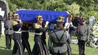 Funeral con honores del director de la Policía Nacional Civil