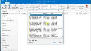 Outlook 2016 Deleted File Recovery - Tutorial