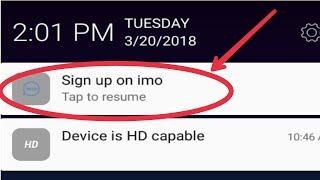 Imo || Sign Up On imo Tap To Retry || Notification Problem in imo free video calls and chat