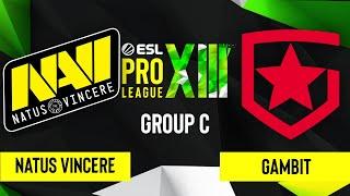 CS:GO - Natus Vincere vs. Gambit [Dust2] Map 1 - ESL Pro League Season 13 - Group C