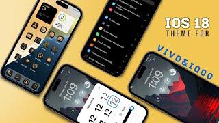 ios 18 Monochrome Edition V1Theme For Any Vivo iQ00  Android Devices | #vivotheme  #ios18 #iphone