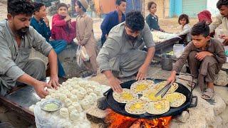 PAROTTA: Khan Pathan Making ANDA PARATHA | Street Food Peshawari Kid Selling Big Egg Omelet Paratha