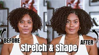 How To Stretch & Shape Your Wash-N-Go! (2 Ways!) | Natural Hair