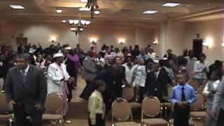 Musicians being anointed/praise explosion