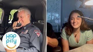 Daughter Surprises Retiring Police Officer Dad On Final Sign-Off Call