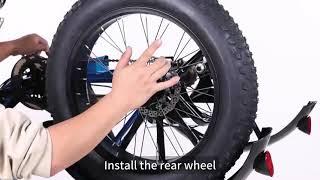 How to install Geemax Folding Electric Tricycle for Adults