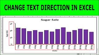 How to Change Text or Label Direction in Excel Chart