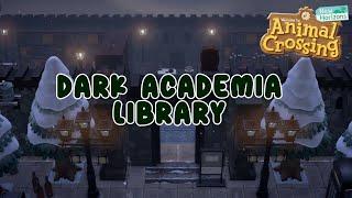 WINTER DARK ACADEMIA INTERACTIVE LIBRARY | Speed Build | ACNH