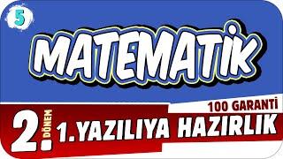 5.Sınıf Matematik 2.Dönem 1.Yazılıya Hazırlık  #2023