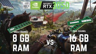 8 GB RAM vs 16 GB Dual Channel RAM | RTX 3050 + i5 10500h