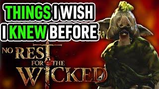 【No Rest for the Wicked】 Best Tips for New Players