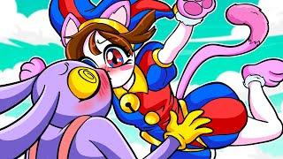 Pomni Cat Girl Loves Jax (THE AMAZING DIGITAL CIRCUS ) - Banban  Us Cartoon Animation