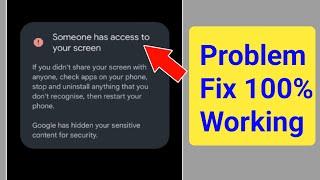 How to Fix Someone has access to your screen message problem | You’re sharing your screen Error Fix