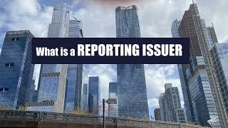 What is a Reporting Issuer?