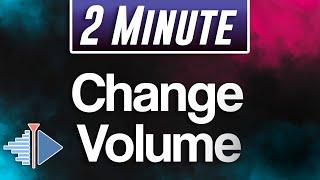 Kdenlive : How to Change Volume