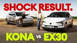 Volvo EX30 vs Hyundai Kona Electric: Result Shock! | Electrifying.com