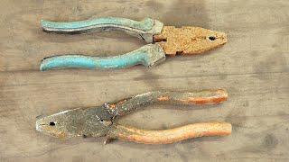 Restoration Of Two Rusty  Pliers