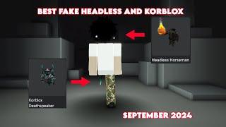 HOW TO GET CHEAP FAKE HEADLESS!! (ROBLOX)