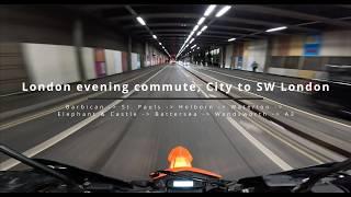 London Evening Commute | City to SW London on a Supermoto