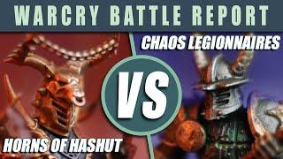 Chaos Legionnaires vs. Horns of Hashut - Warcry Battle Report