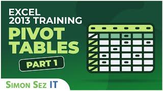 Working with Pivot Tables in Excel 2013 - Part 1 - Learn Excel Training Tutorial