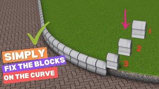 Simply fix the blocks on the curve